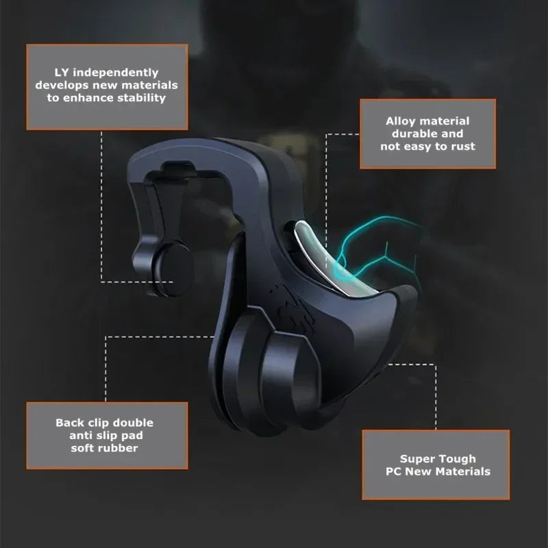 2PCS PUBG Mobile L1 R1 Game Triggers – Universal Phone Controller