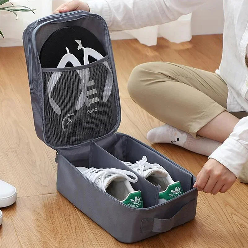 3-Layer Portable Travel Shoe Organizer Bag
