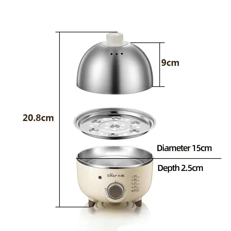 360W Automatic Egg Cooker & Steamer