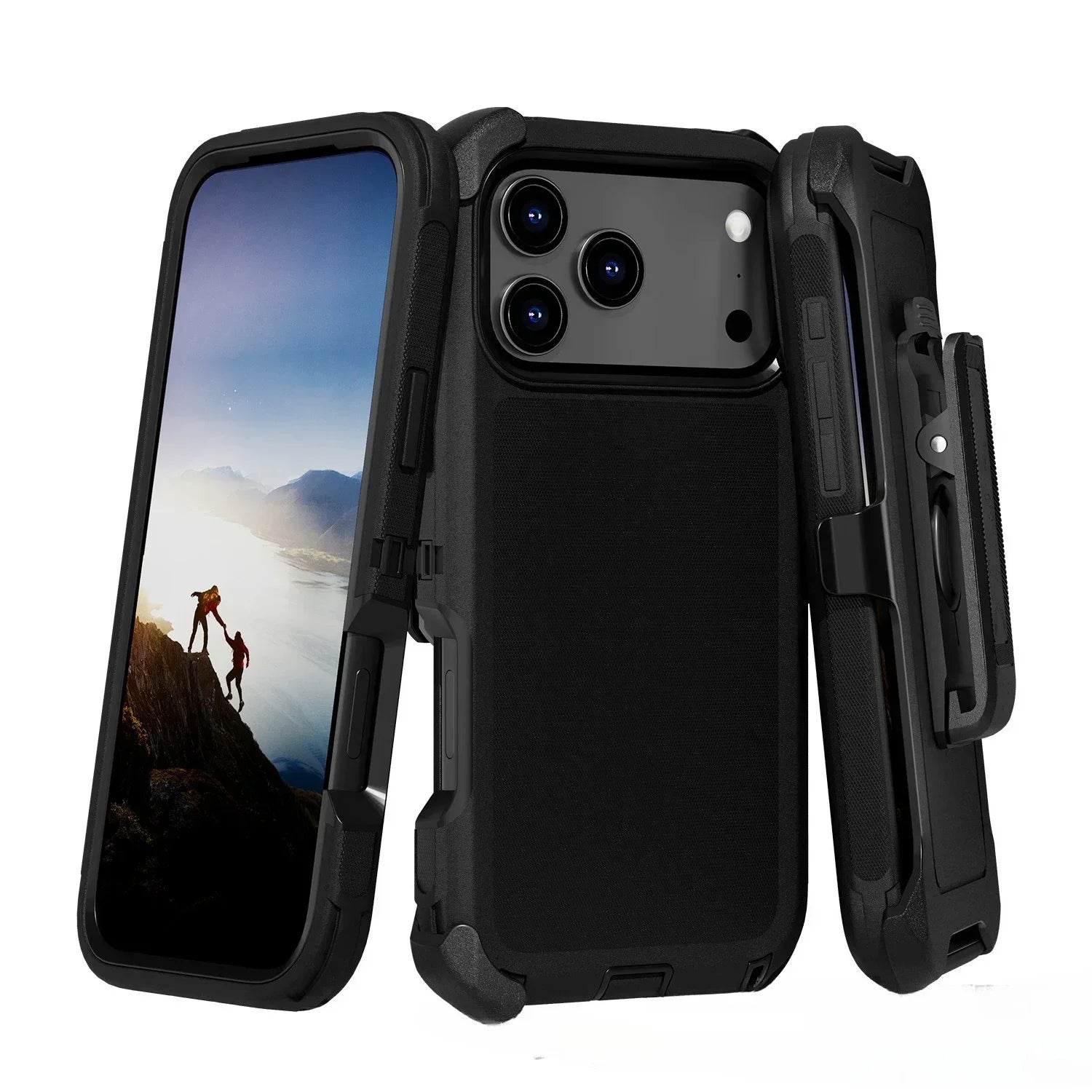 3-in-1 Military Armor iPhone Case