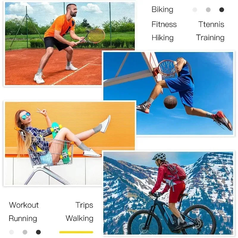 Breathable Cushion Sports Socks (4 Pairs)