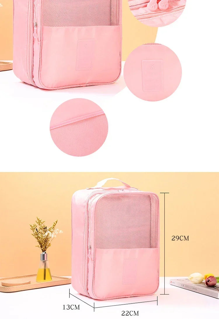 3-Layer Portable Travel Shoe Organizer Bag