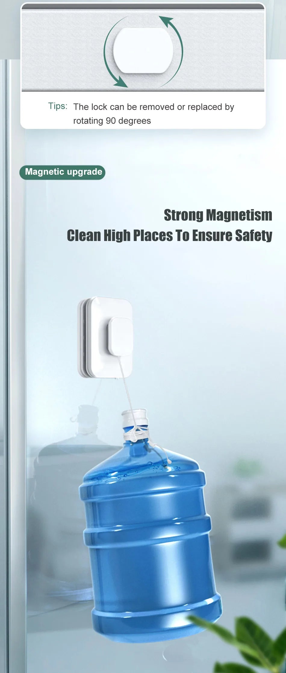 Magnetic Double-Sided Window Cleaner