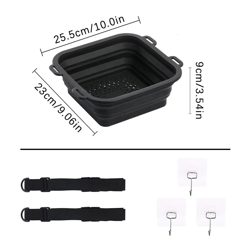 Portable Silicone Ice Bath & Multi-Use Basket