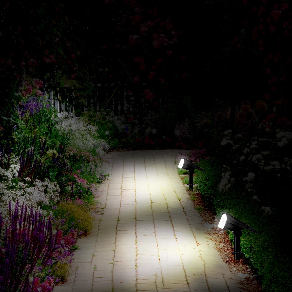 Adjustable Solar Garden Spotlight – IP65 Waterproof