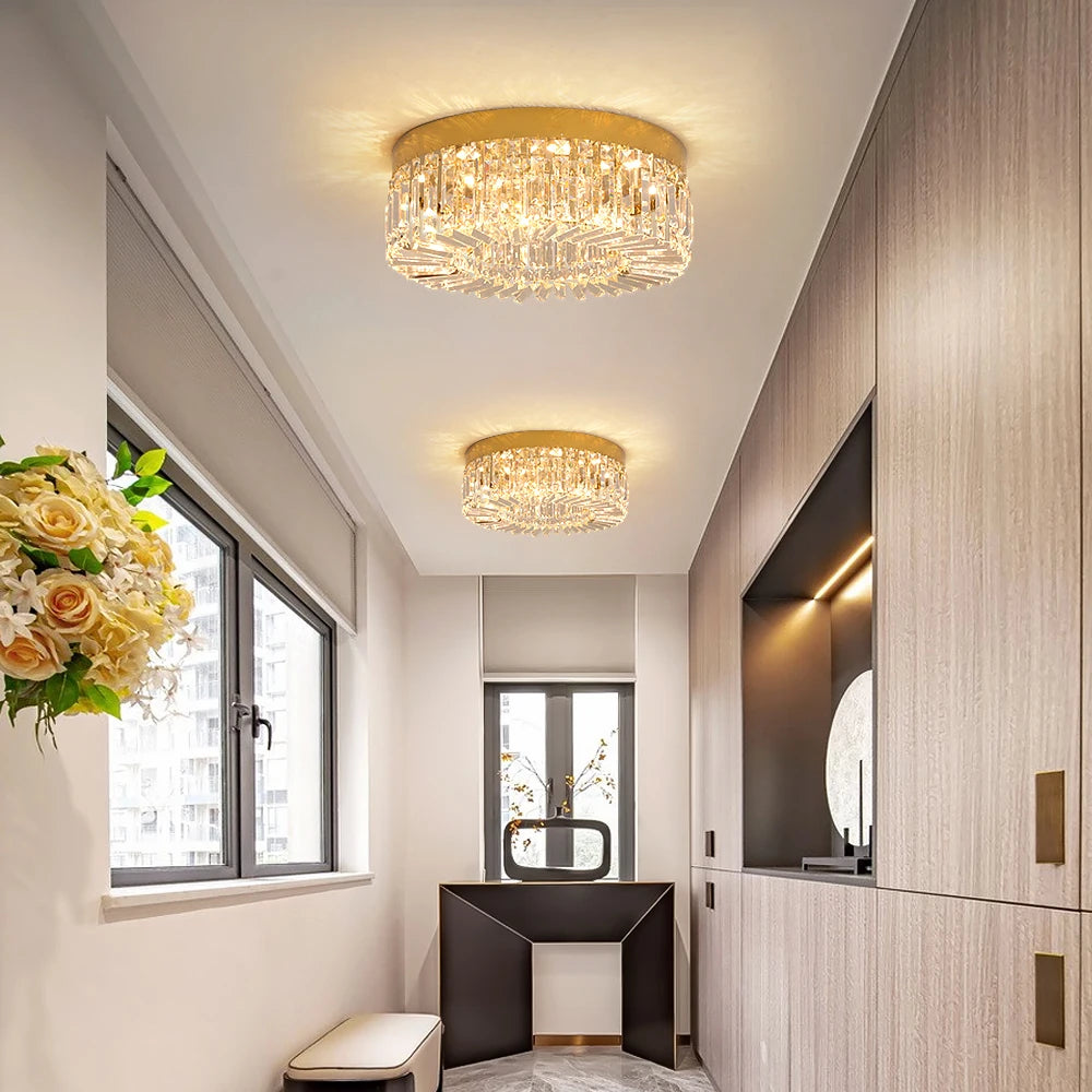 Luxury Gold Crystal LED Ceiling Chandelier