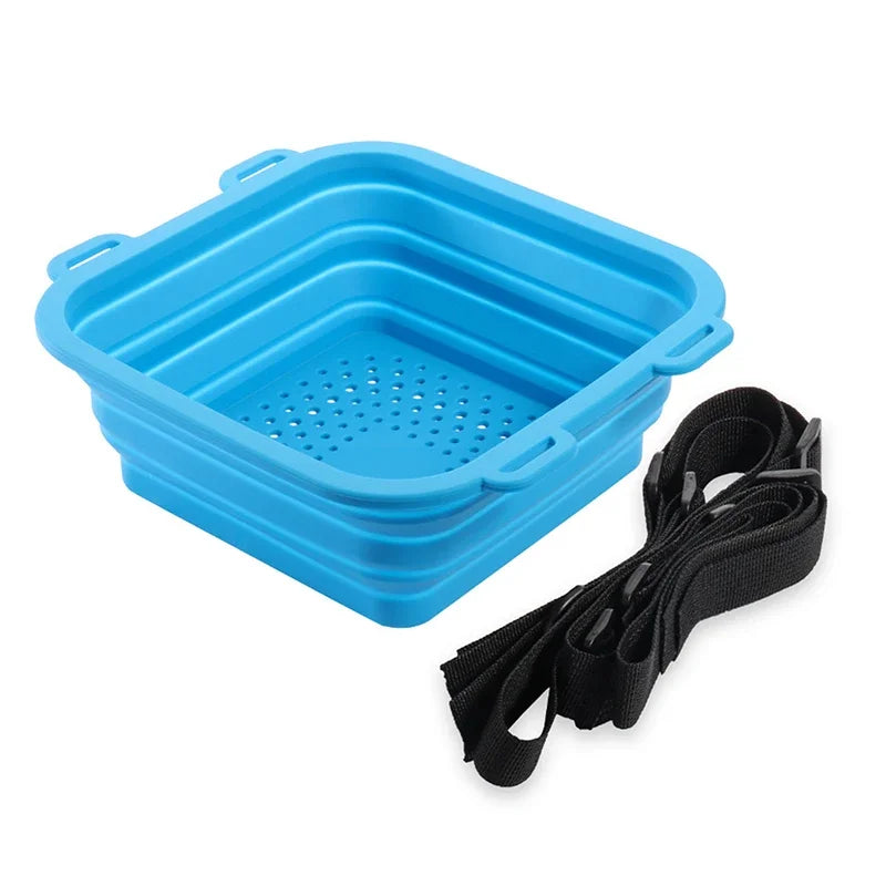 Portable Silicone Ice Bath & Multi-Use Basket