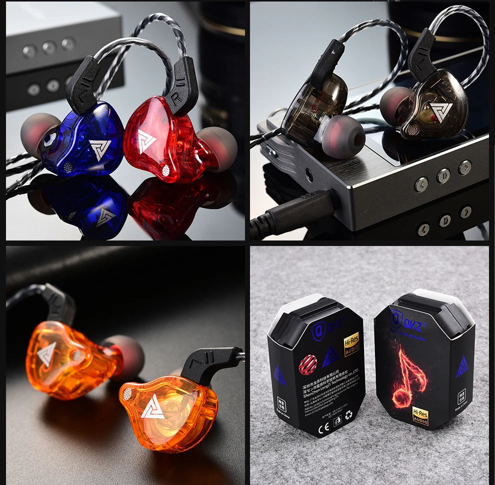 QKZ AK6 HiFi Stereo In-Ear Earphones with Mic