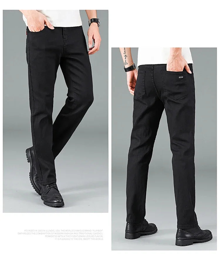 Men’s Slim Fit Cargo Denim Jeans