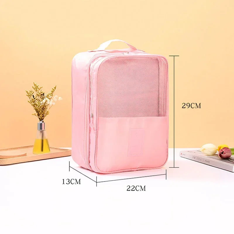 3-Layer Portable Travel Shoe Organizer Bag
