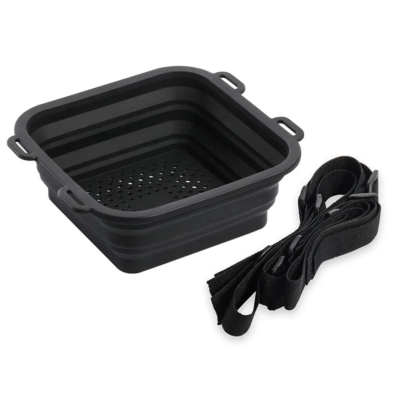 Portable Silicone Ice Bath & Multi-Use Basket