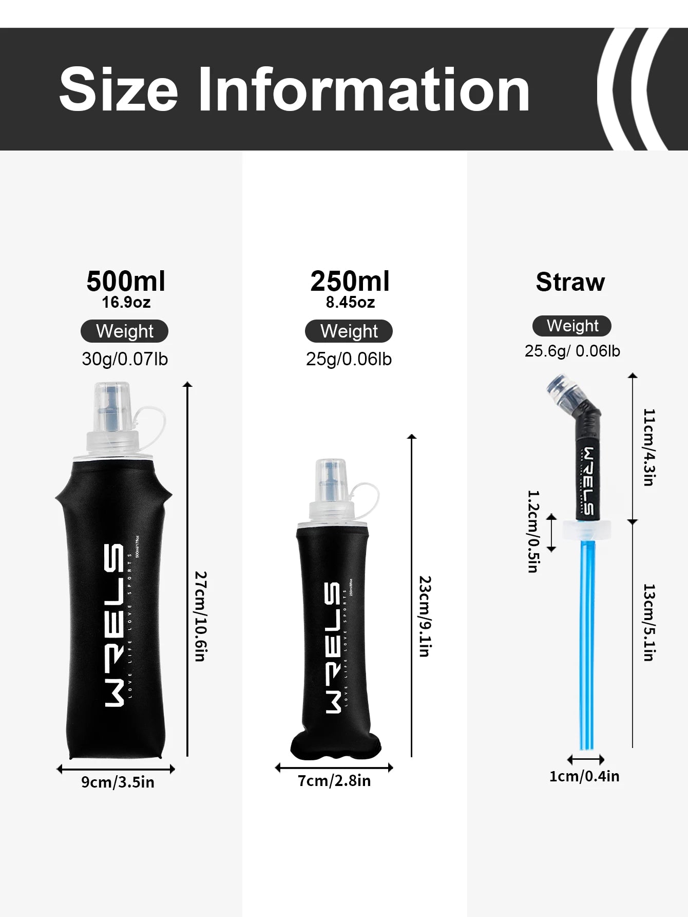 WRELS Folding TPU Water Bottle