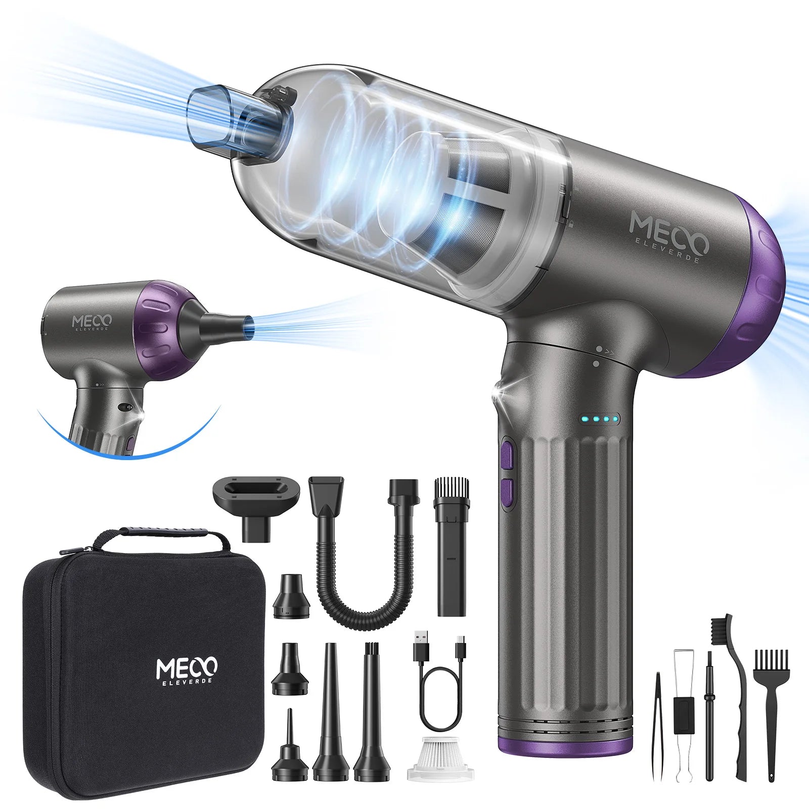 MECO ELEVERDE ME-VC2 4-in-1 Air Duster & Vacuum