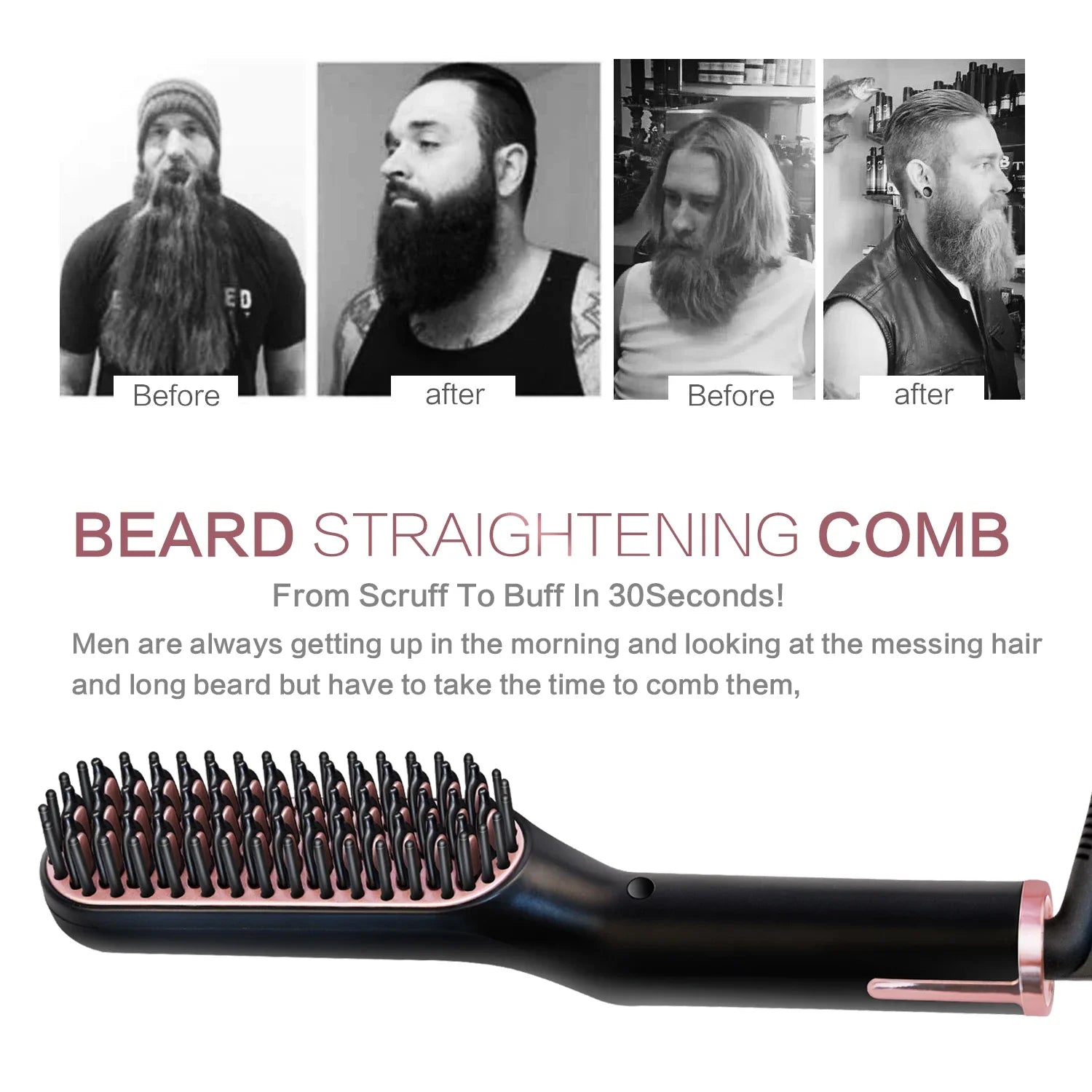 Men’s Electric Beard Straightening Brush