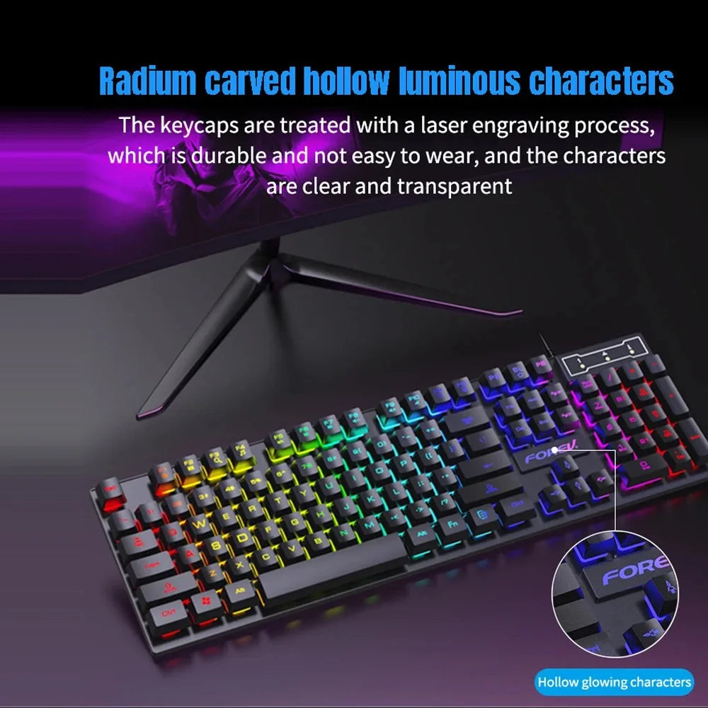 RGB Wired Gaming Keyboard – 104 Keys