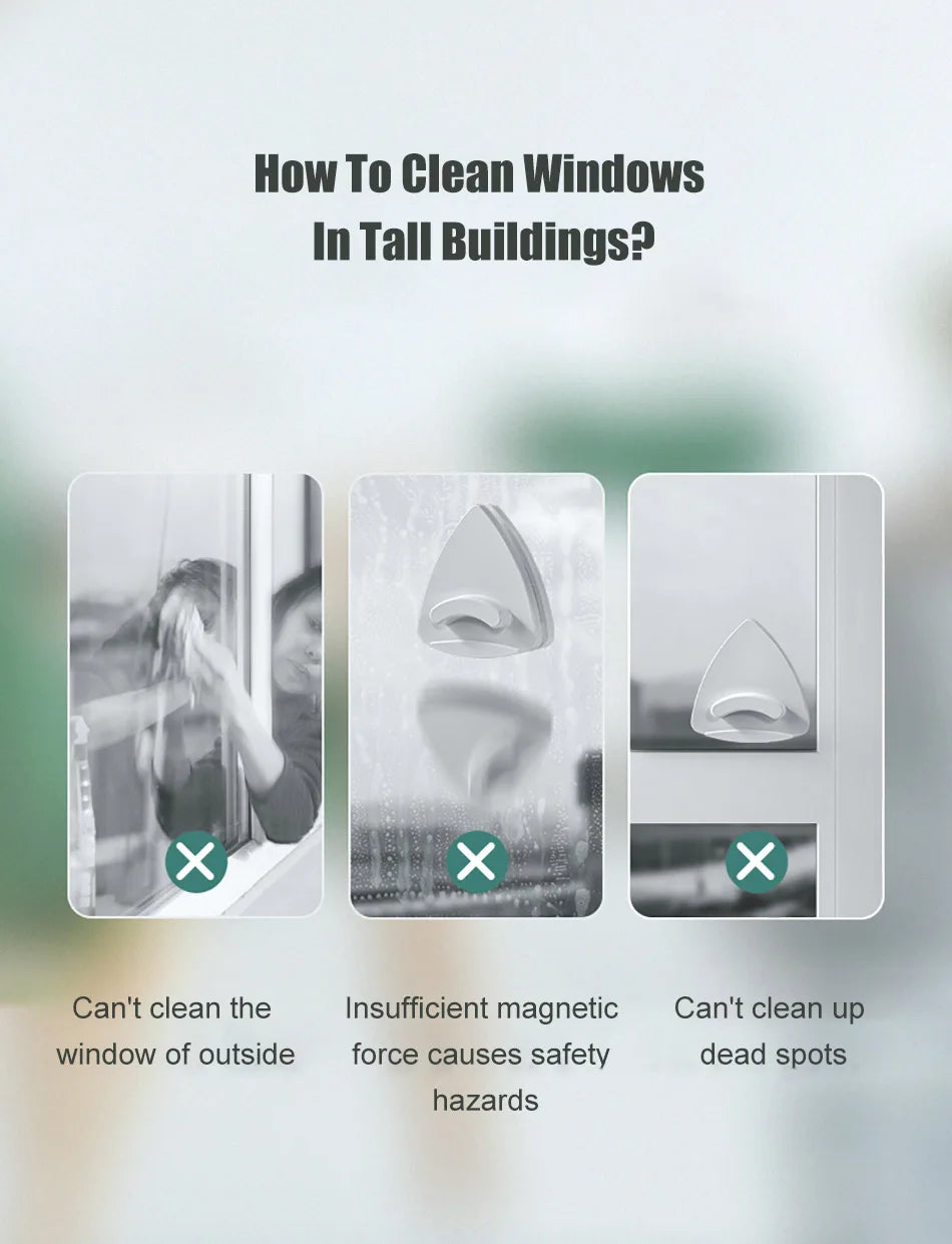 Magnetic Double-Sided Window Cleaner