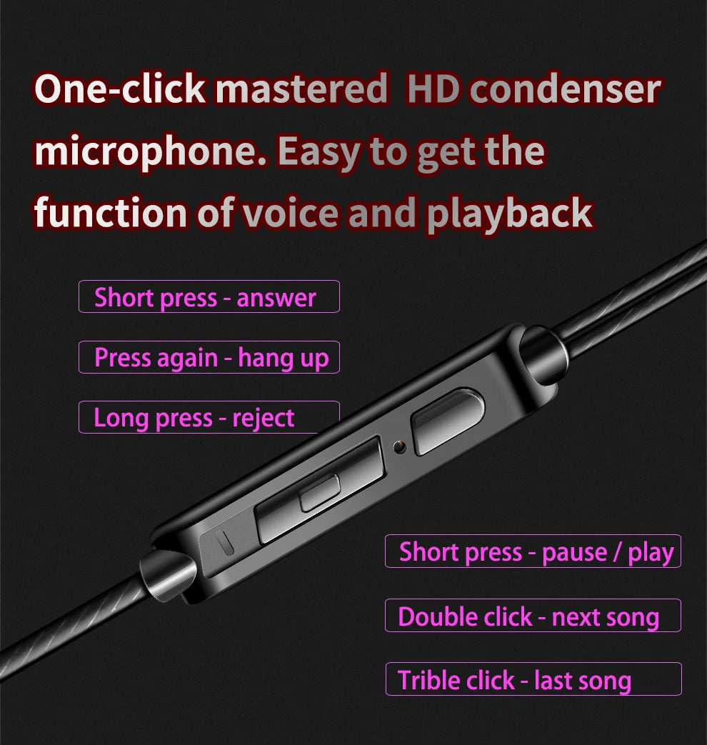 QKZ AK6 HiFi Stereo In-Ear Earphones with Mic