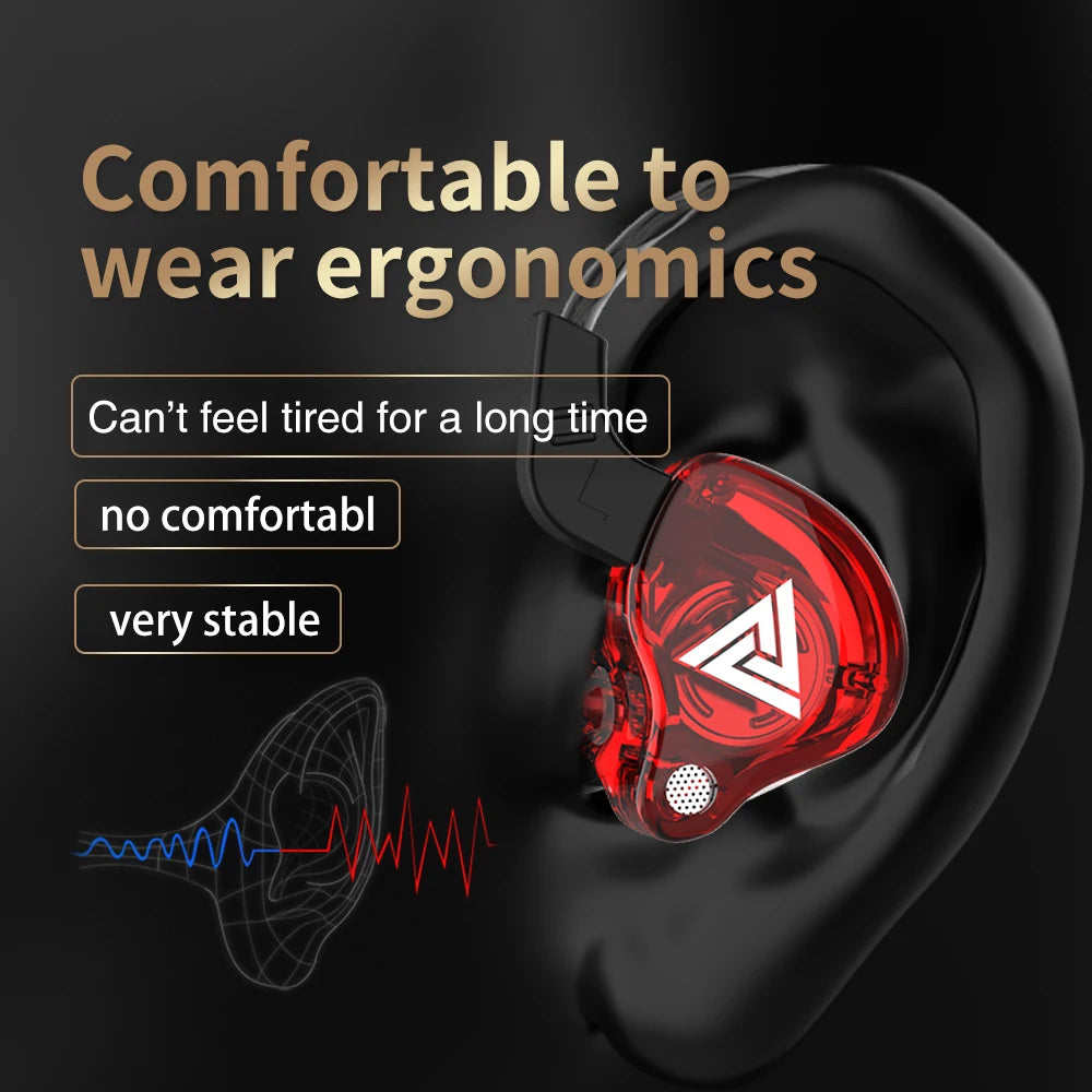 QKZ AK6 HiFi Stereo In-Ear Earphones with Mic
