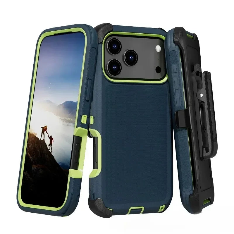 3-in-1 Military Armor iPhone Case