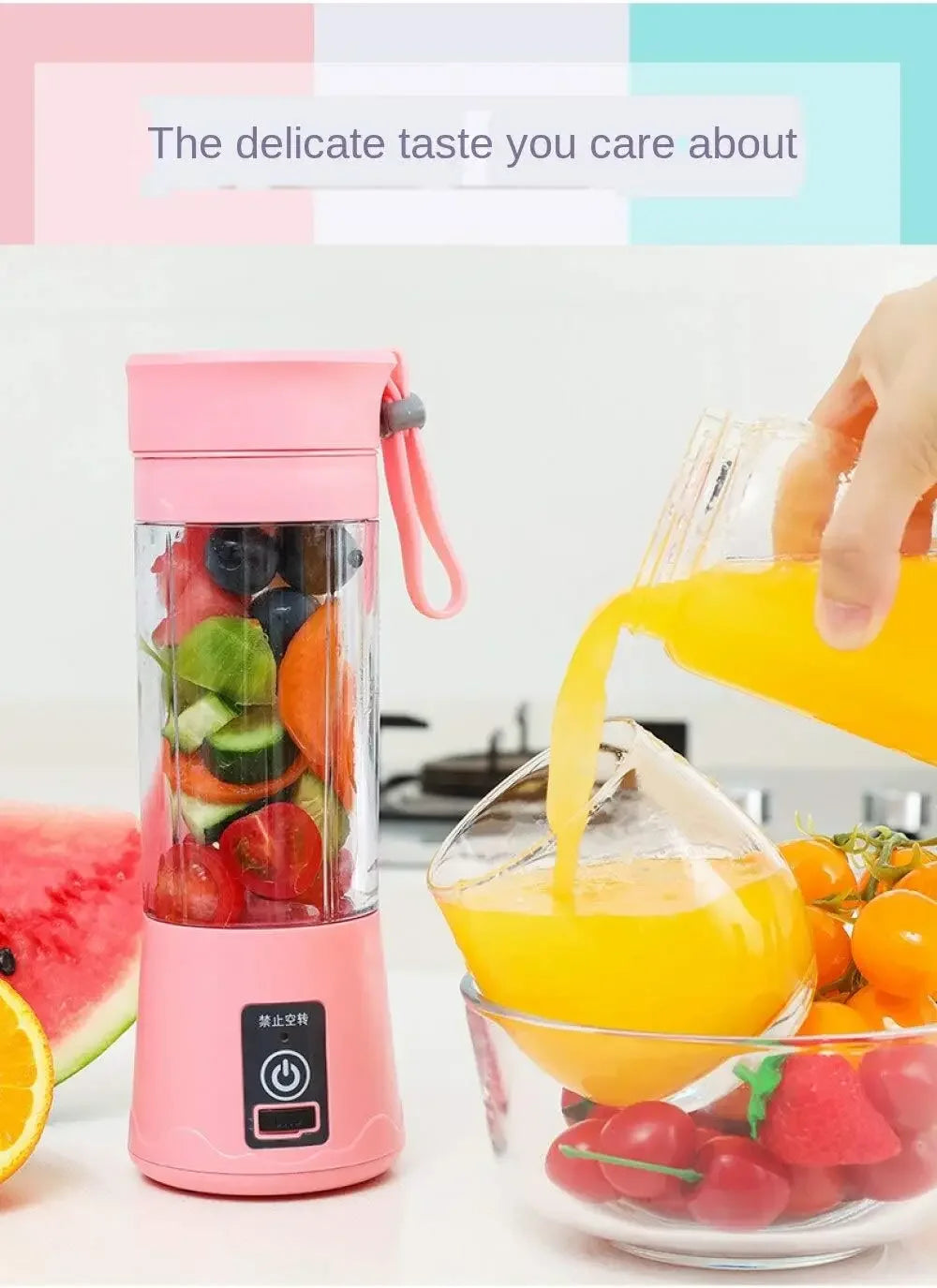 Portable USB Rechargeable Blender Juicer