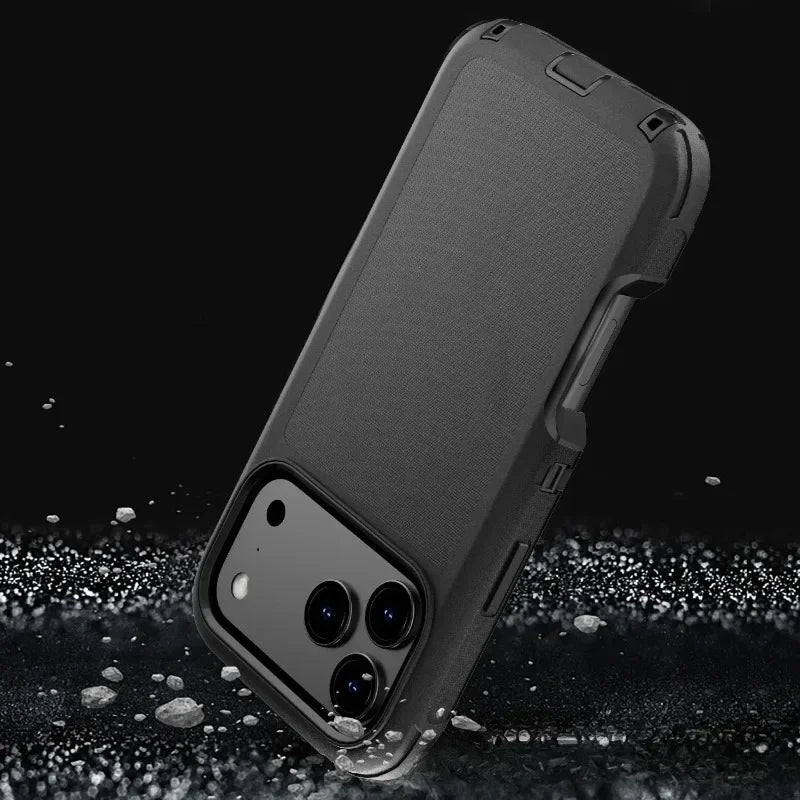 3-in-1 Military Armor iPhone Case