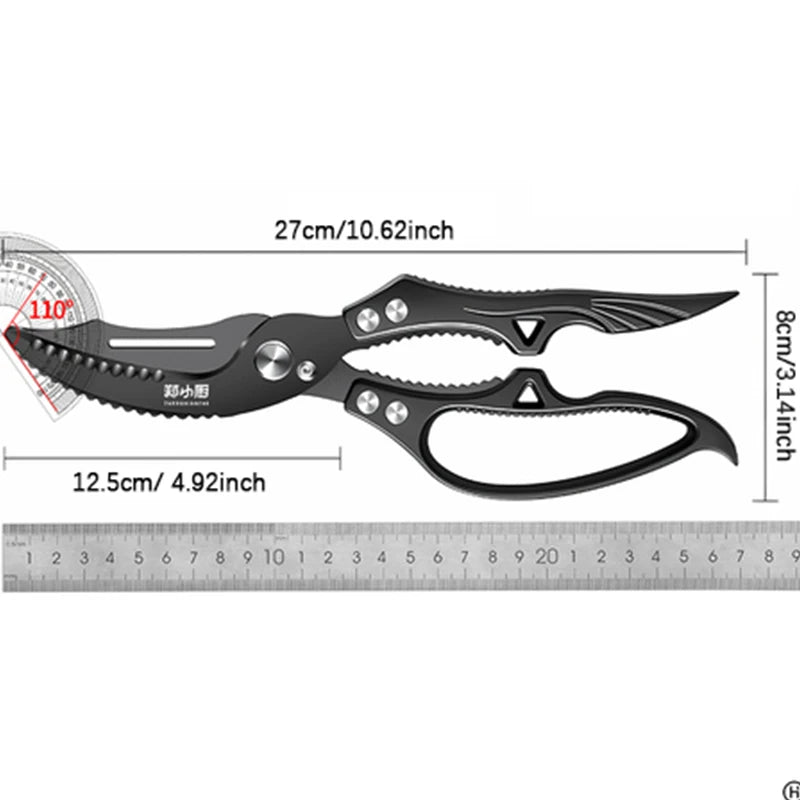 Multifunction Stainless Steel Kitchen Scissors