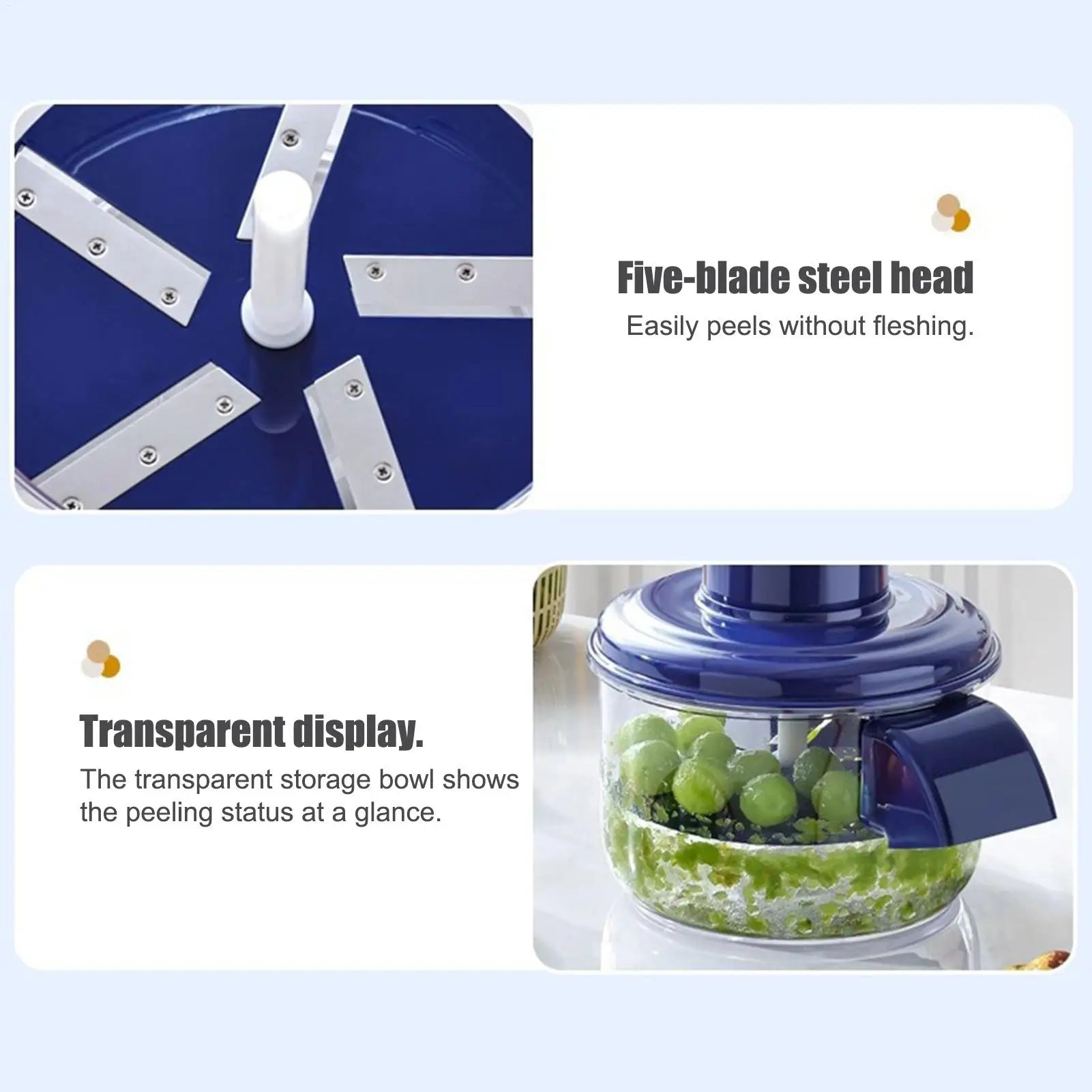 Electric Fruit & Vegetable Peeler – USB Rechargeable