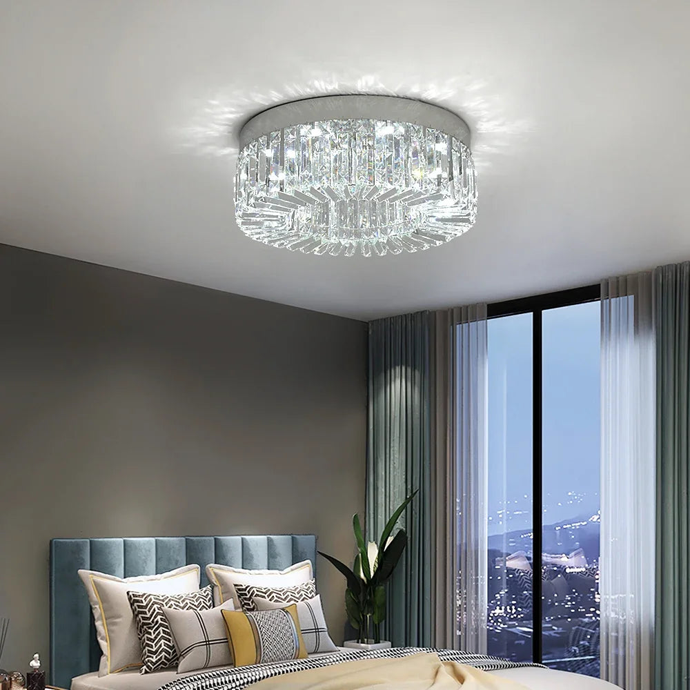 Luxury Gold Crystal LED Ceiling Chandelier