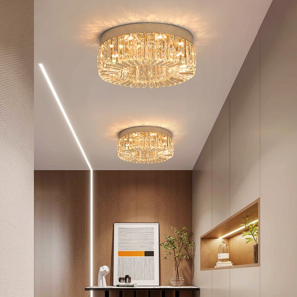 Luxury Gold Crystal LED Ceiling Chandelier