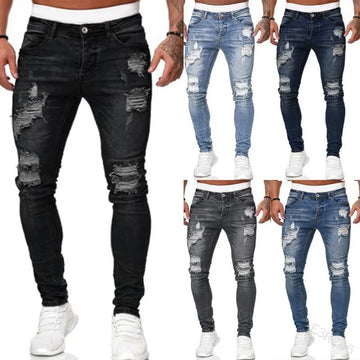 Men’s Ripped Skinny Denim Jeans