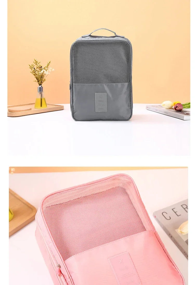 3-Layer Portable Travel Shoe Organizer Bag