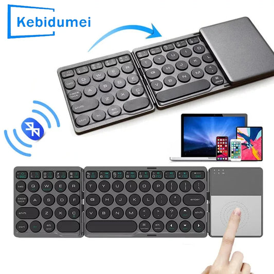 Foldable Bluetooth Keyboard with Touchpad
