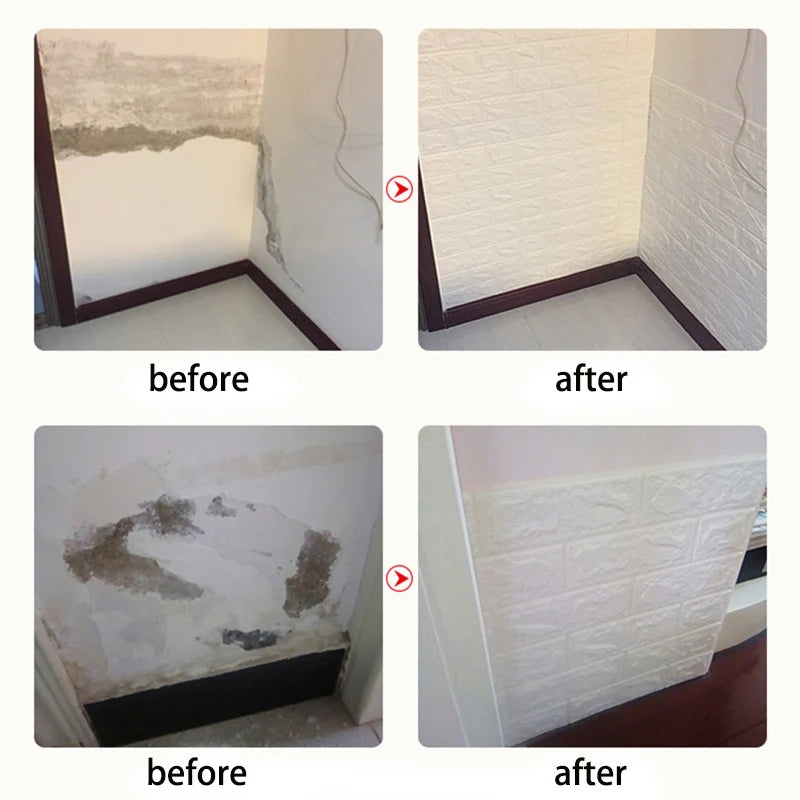 3D Brick Wall Sticker Panel (70×100cm)