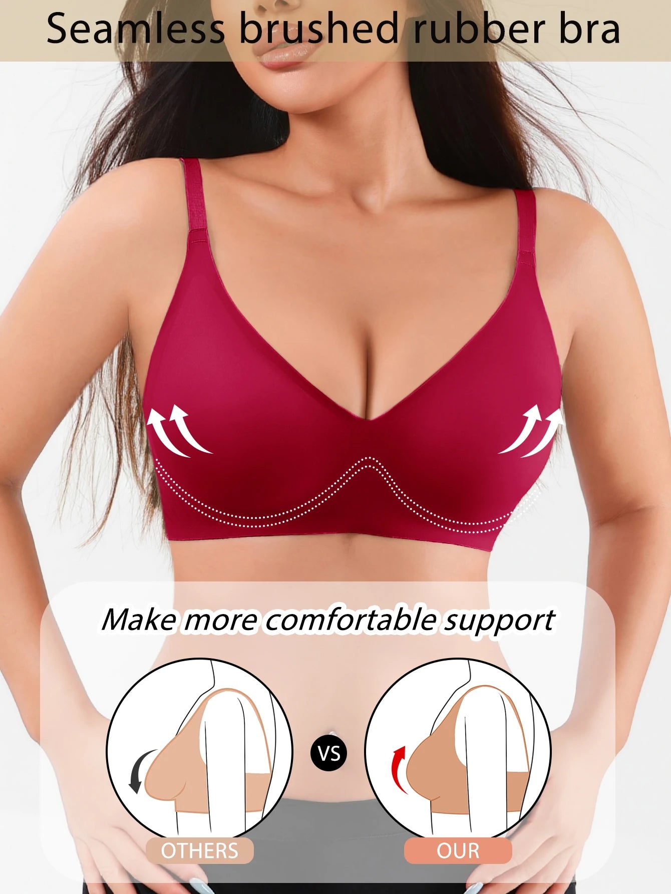 Seamless Push-Up Wireless Bra