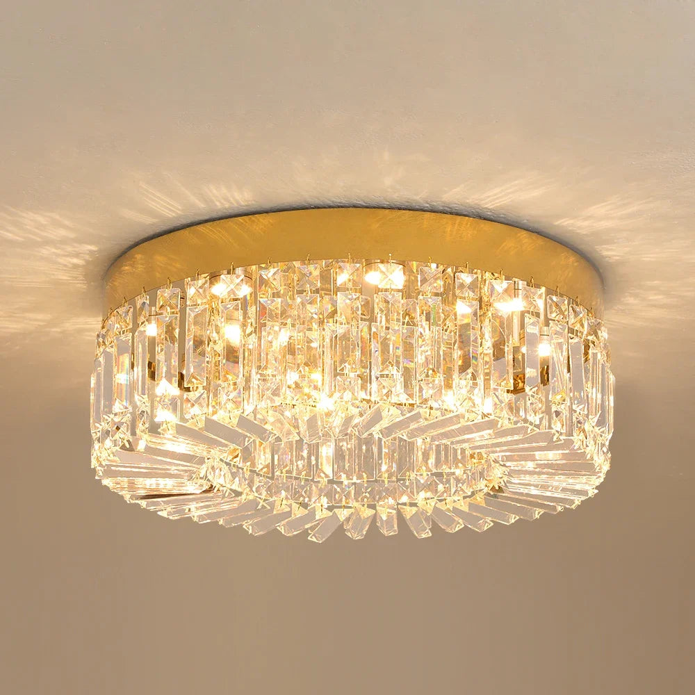 Luxury Gold Crystal LED Ceiling Chandelier