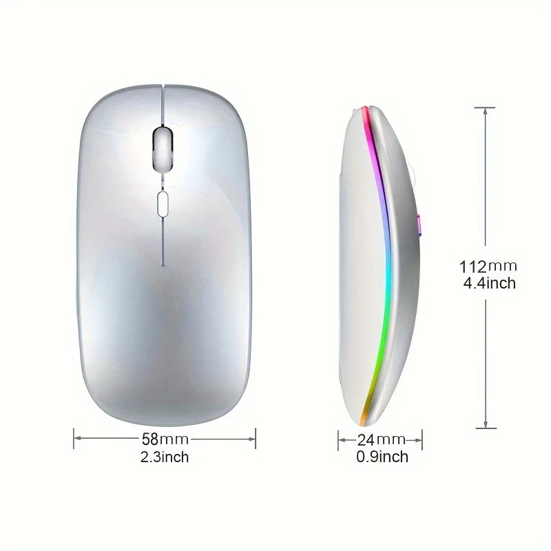 Dual Mode Wireless RGB Rechargeable Mouse