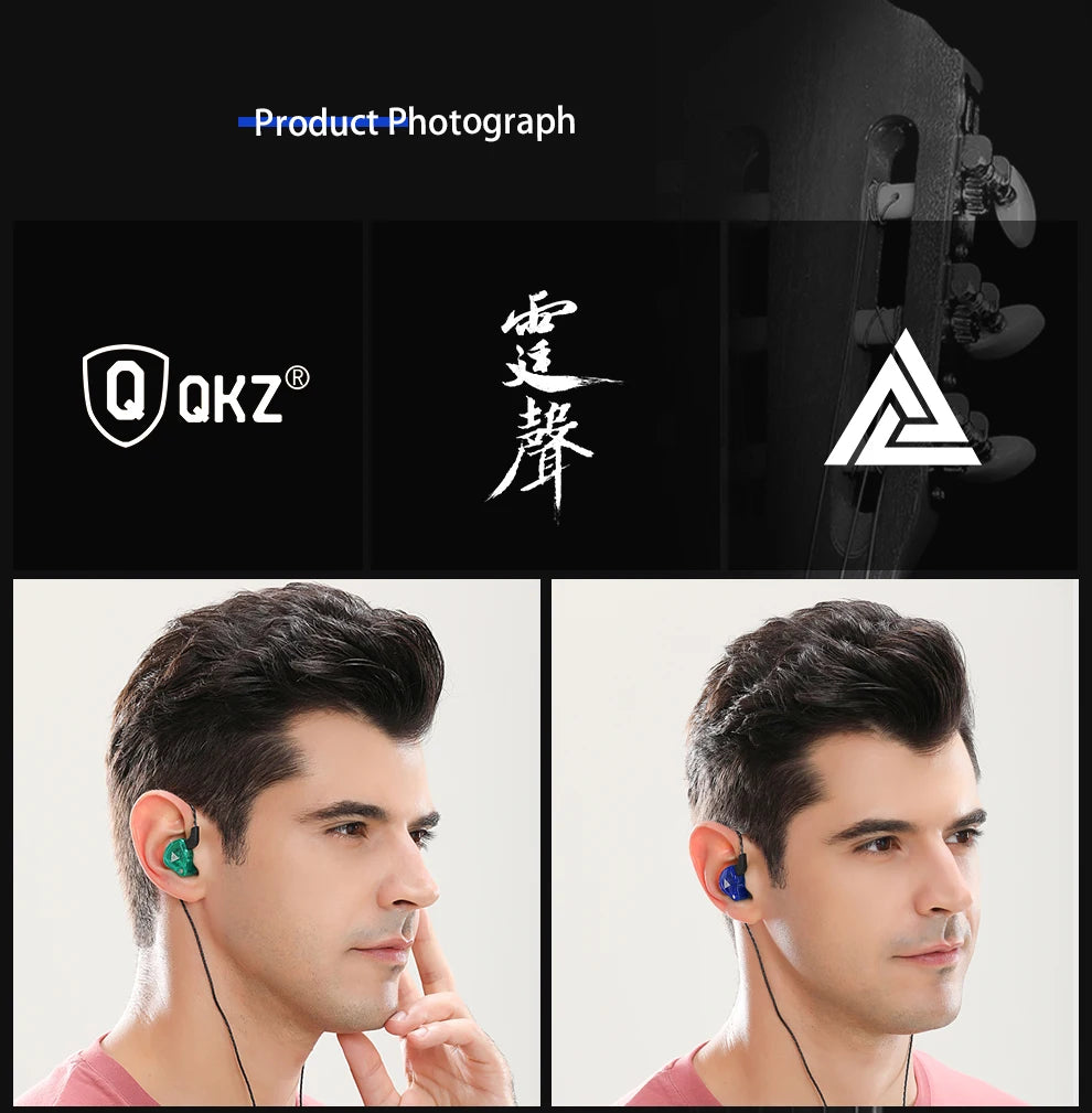QKZ AK6 HiFi Stereo In-Ear Earphones with Mic