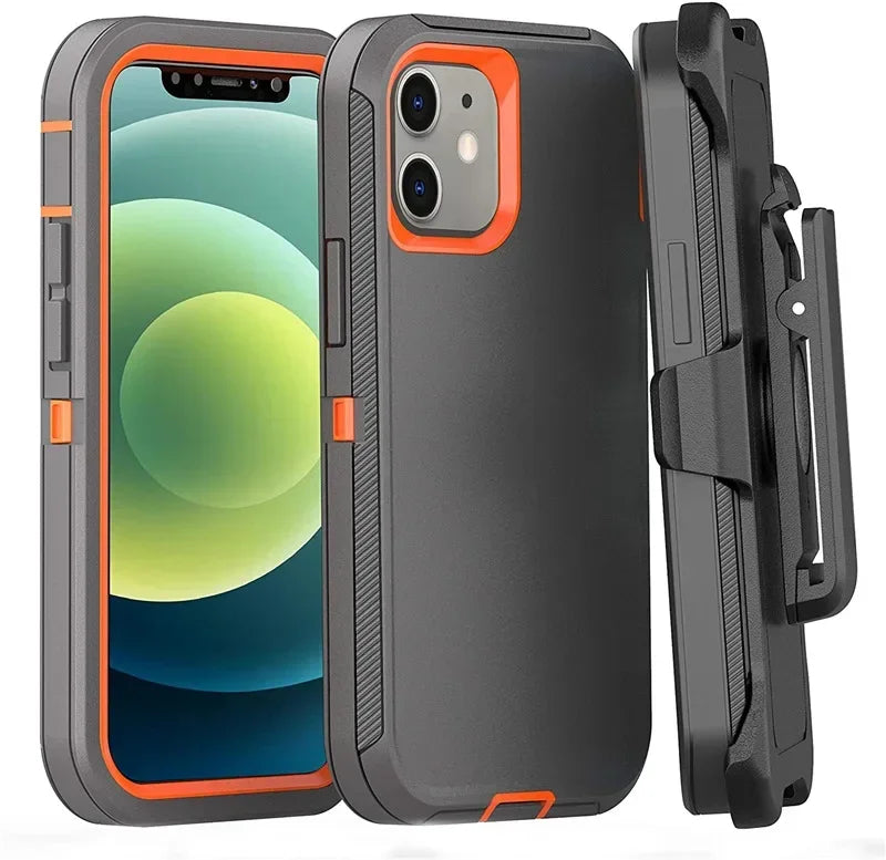 3-in-1 Military Armor iPhone Case