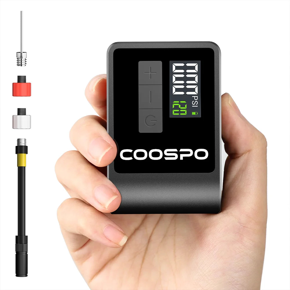 COOSPO Mini Electric Bike Tire Pump 120PSI