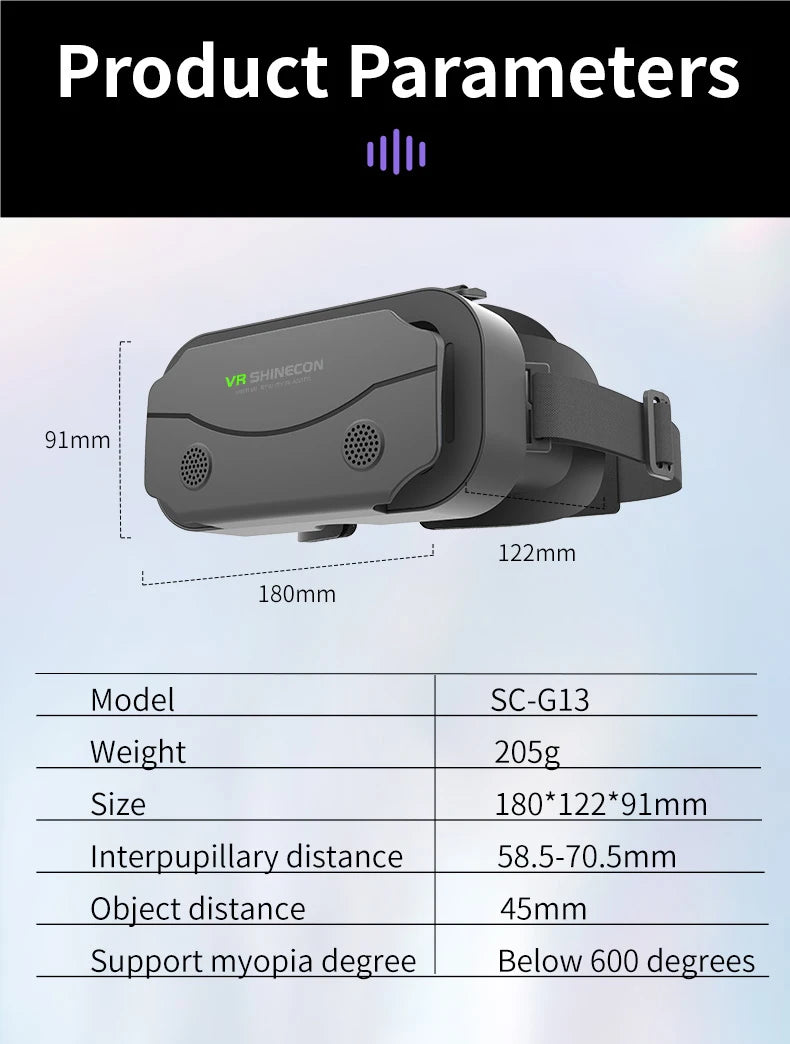 3D VR Virtual Reality Headset for Smartphones