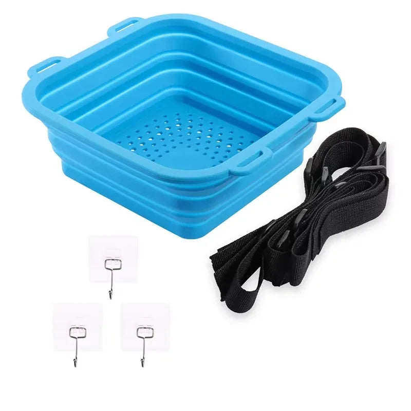 Portable Silicone Ice Bath & Multi-Use Basket