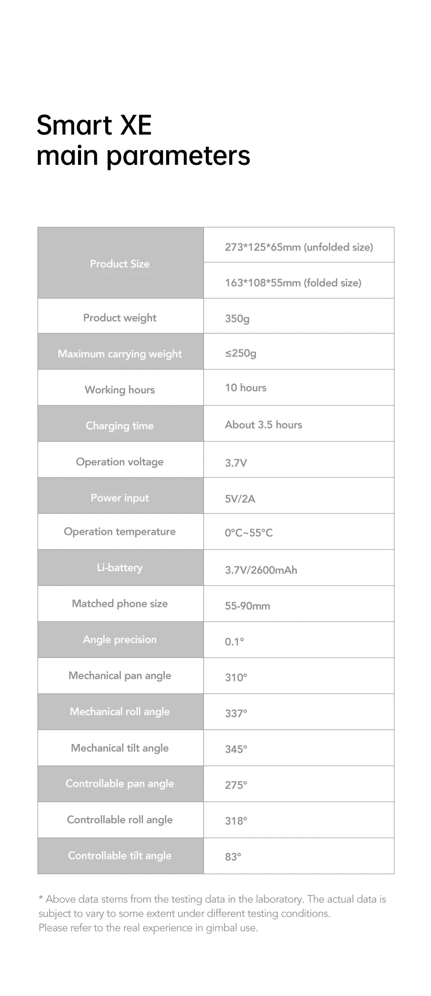 AOCHUAN SmartXE 3-Axis Smartphone Gimbal