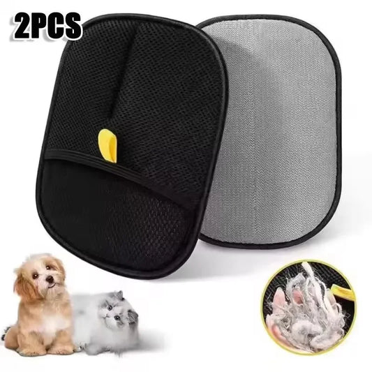2PCS Pet Hair Remover Gloves