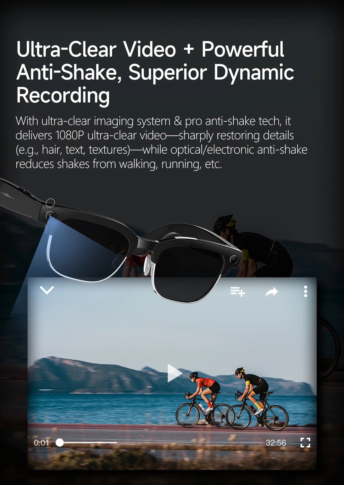 AI Smart Glasses with 4K Camera
