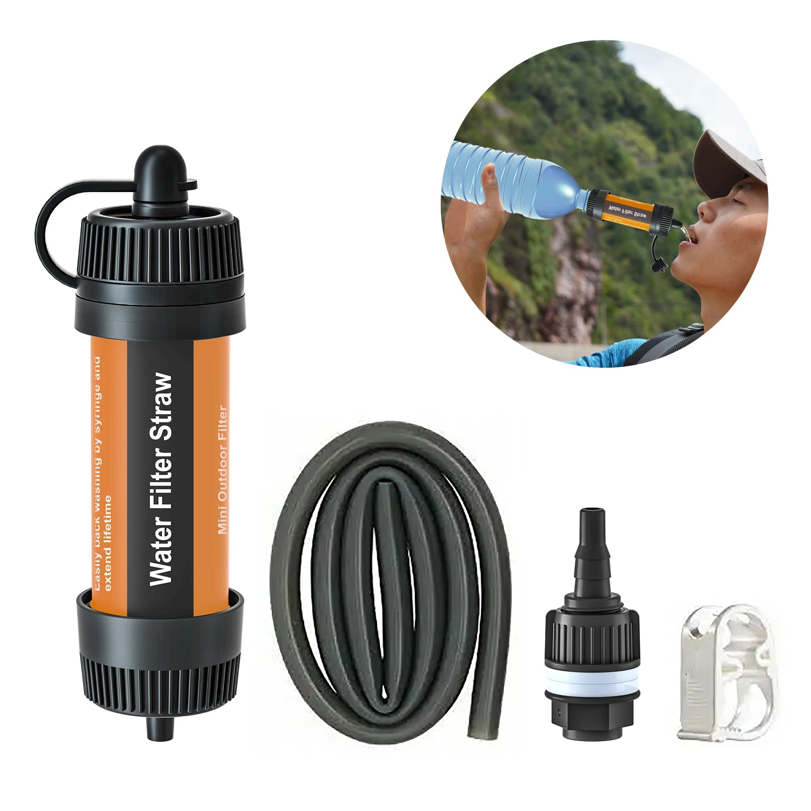 Portable Water Filter Straw – Outdoor Purifier