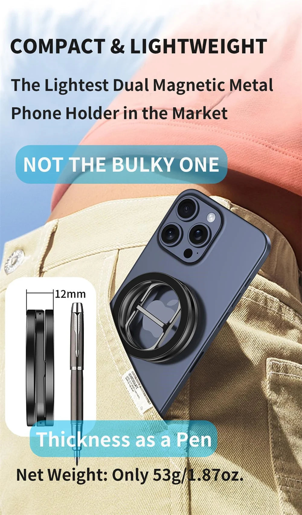 MagSafe Magnetic Phone Ring Holder Stand