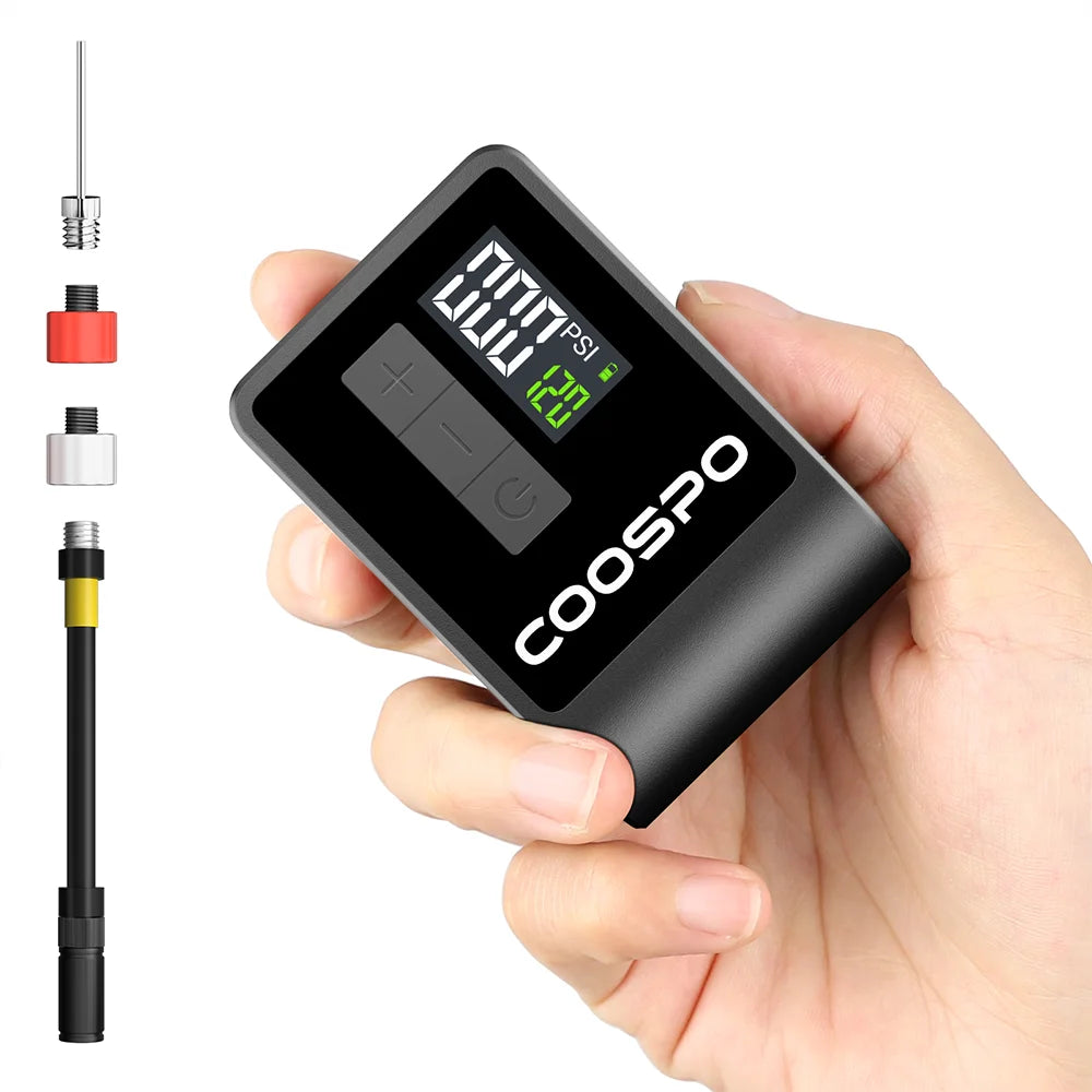 COOSPO Mini Electric Bike Tire Pump 120PSI