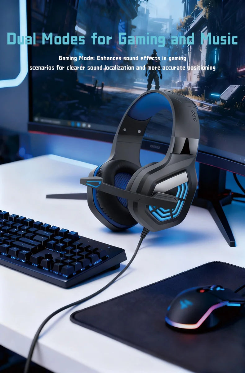 G7 LED Gaming Headset with Mic