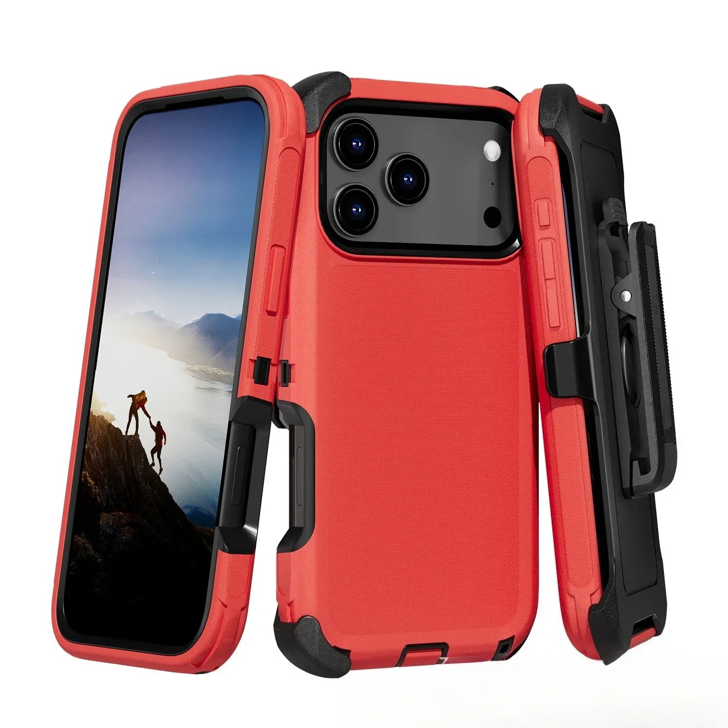3-in-1 Military Armor iPhone Case