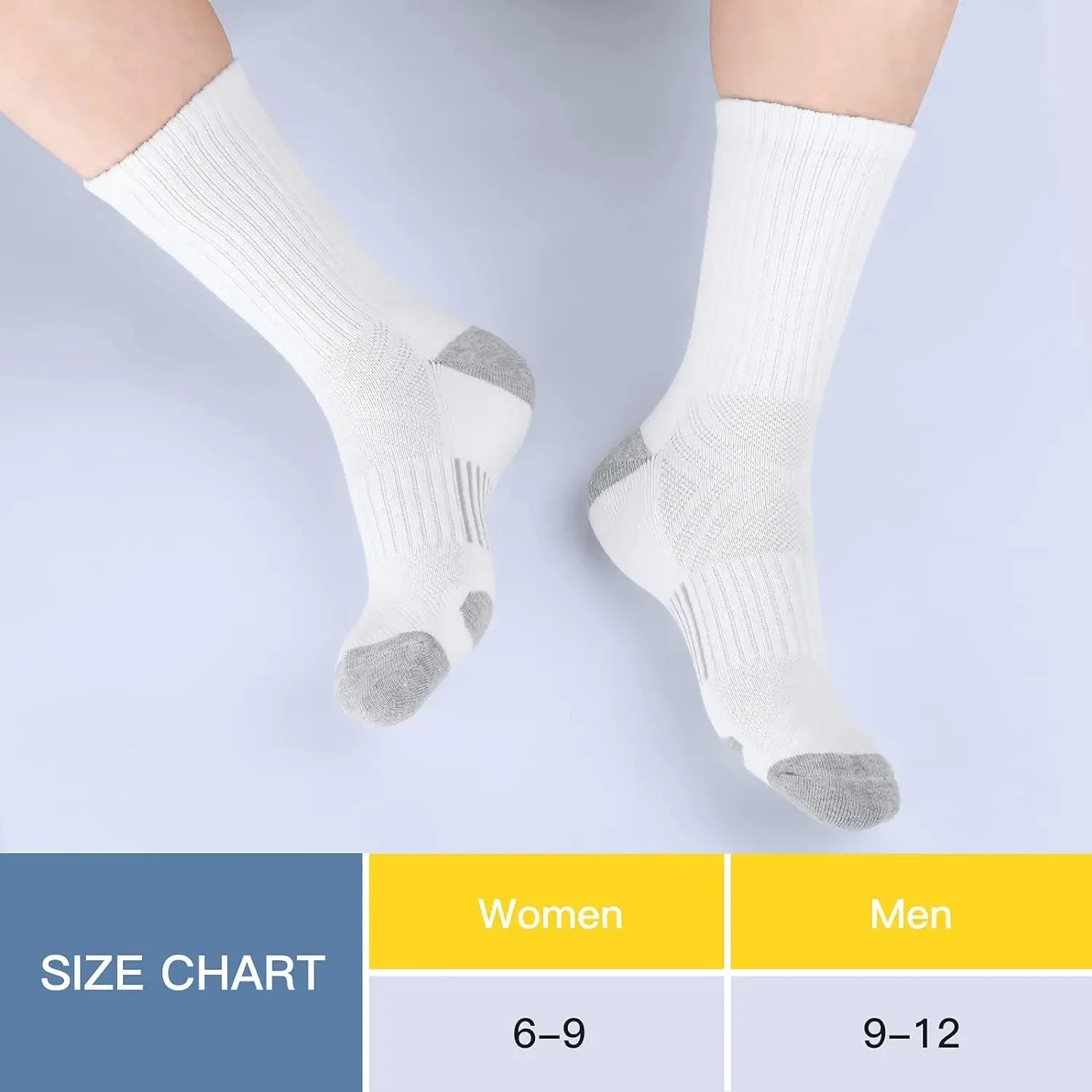Breathable Cushion Sports Socks (4 Pairs)